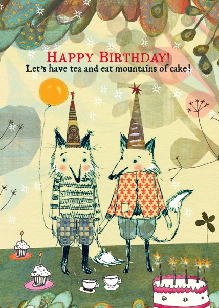[SB-C-437] Card-Birthday Tea & Cake 