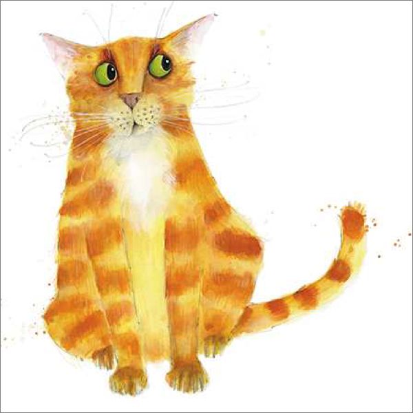 [GB-C-AM0096] Card-Ginger Cat
