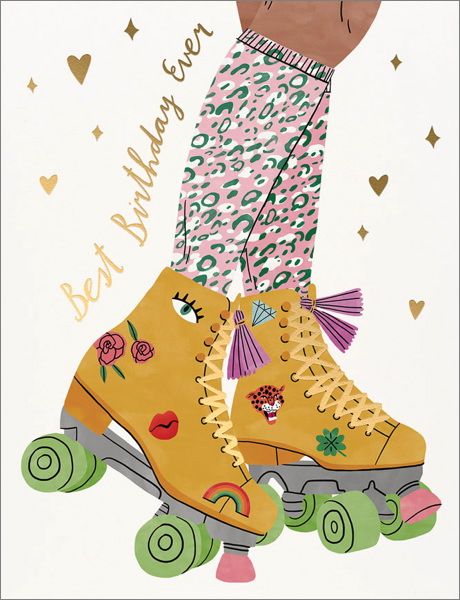 [RC-C-BOD1938F] Foil Card-Roller Skate