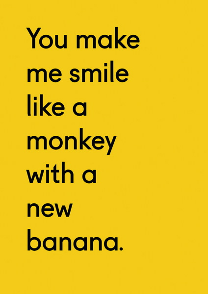 [OD-C-TP3322] Card-Monkey With A New Banana