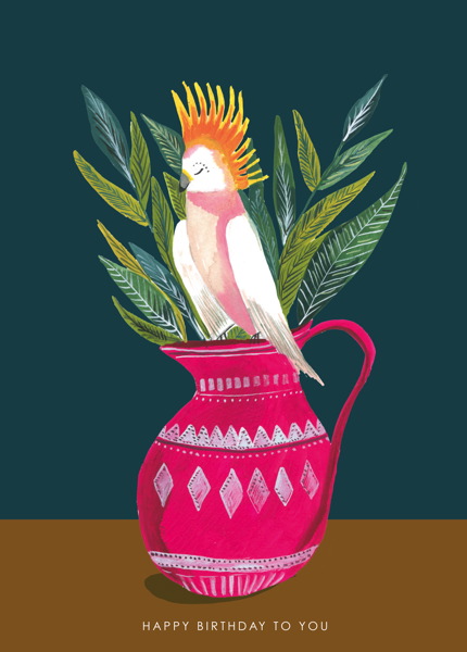 [HC-C-204] Card-Cockatoo 