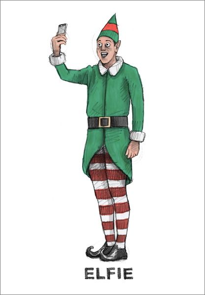 [QG-XC-002] Card-Elfie Christmas