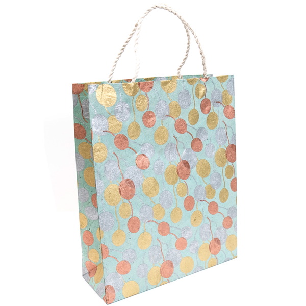 [GI-WBL-GSD454-31] Gift Bag Large-Balloons Gold Copper Silver On Pool