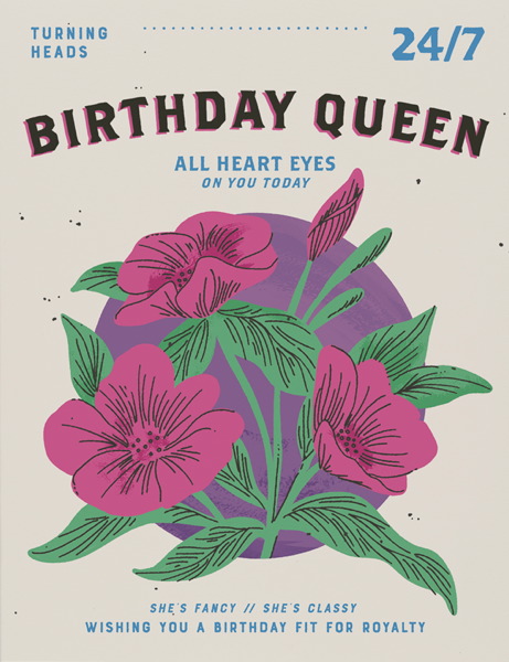 [RC-C-DYL2156] Card-Birthday Queen
