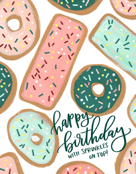 [OC-C-200665] Card-Donut Birthday