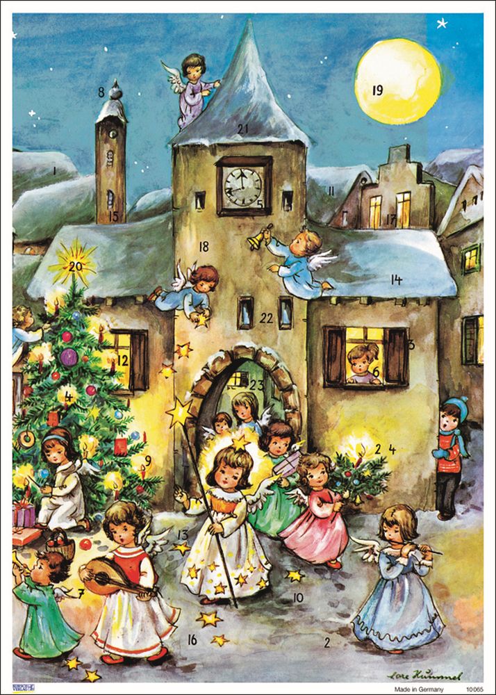 [KV-XCAL-4-10065] Advent Cal-Poster-Angel with Wand