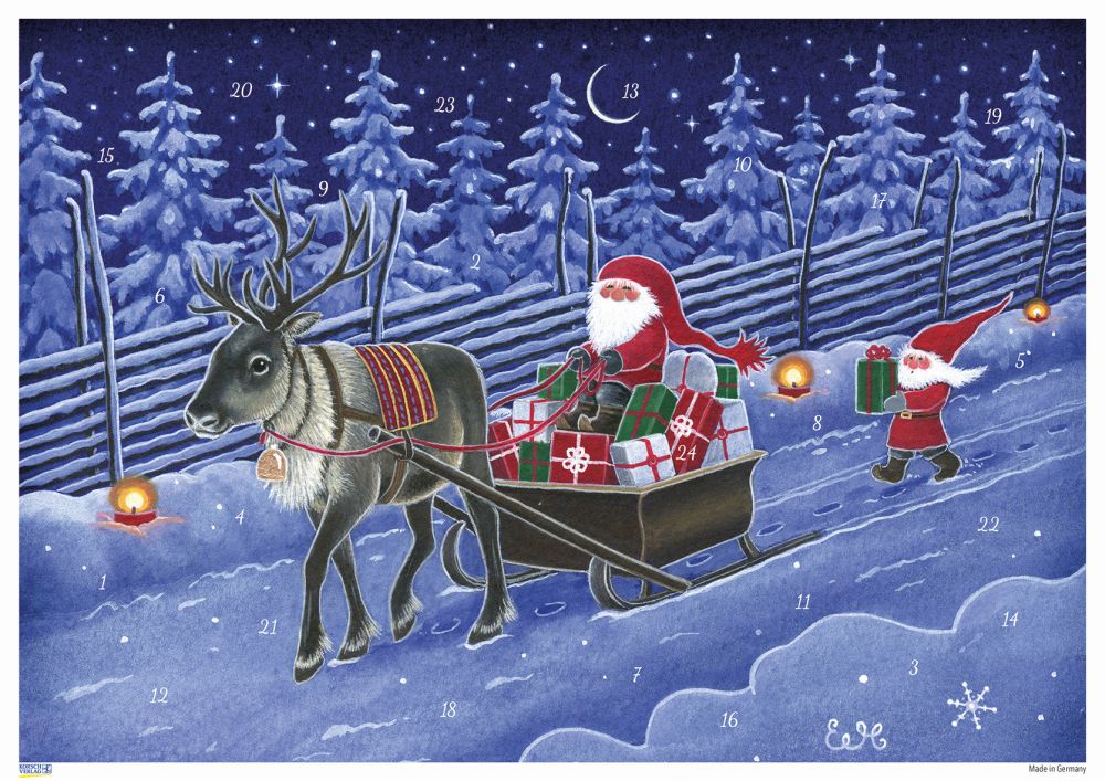 [KV-XCAL-4-10505] Advent Cal-Poster-Reindeer
