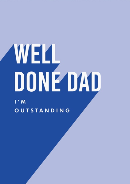[OD-C-TP3379] Card-Well Done Dad
