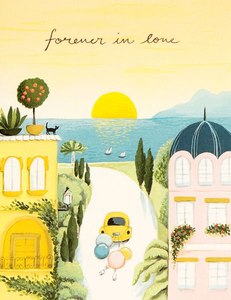[JJ-C-042] Foil Card-Forever in Love Wedding