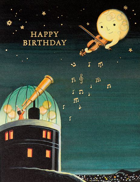 [JJ-C-051] Foil Card-Observatory Birthday