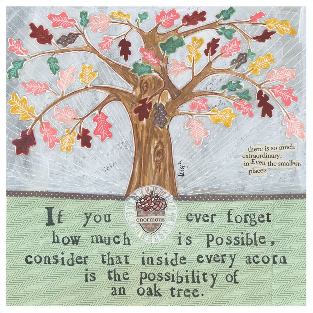 [CG-C-SQ028] Card-Oak Tree