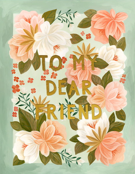 [OC-C-200703] Foil Card-Floral Friendship