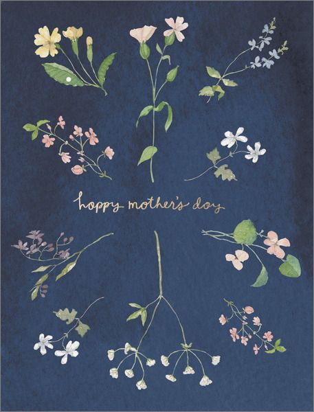 [EF-CMD-SP0493] Foil Card-Mother's Day Wildflowers