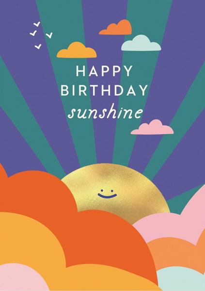 [OD-C-EOW5335] Foil Card-Happy Birthday Sunshine