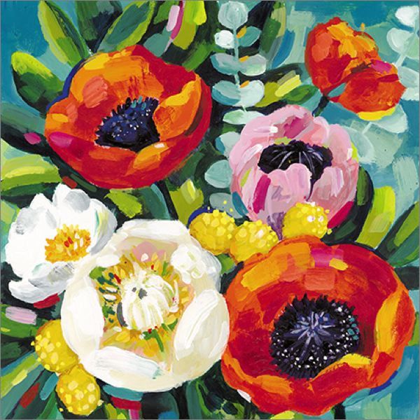 [GB-C-AG0006] Card-Bright Poppy