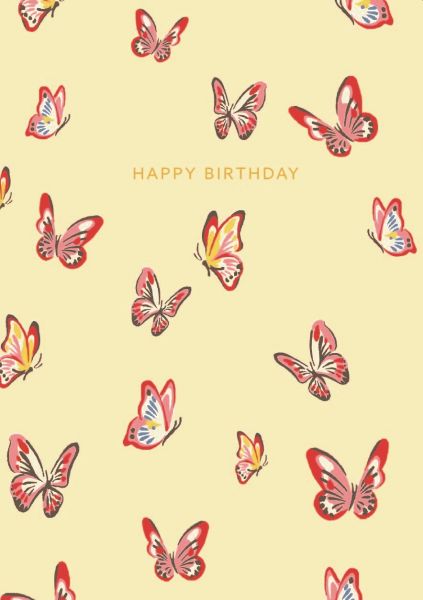 [CK-C-5507] Foil Card-Happy Birthday Butterflies