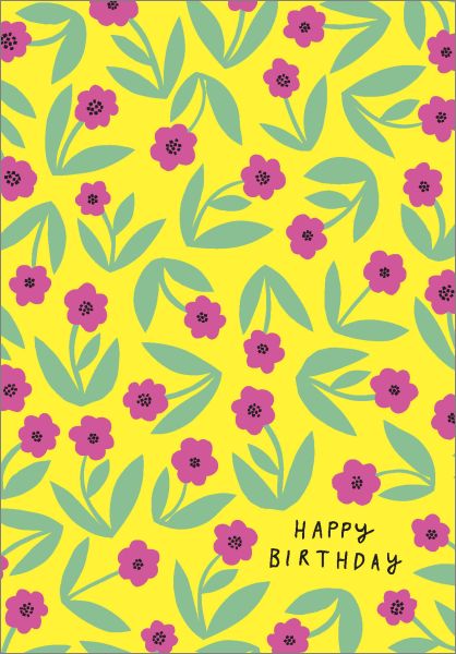 [BB-C-0143] Card-Little Flower Birthday