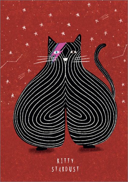 [NG-CC-DB034] Card-Kitty Stardust Red