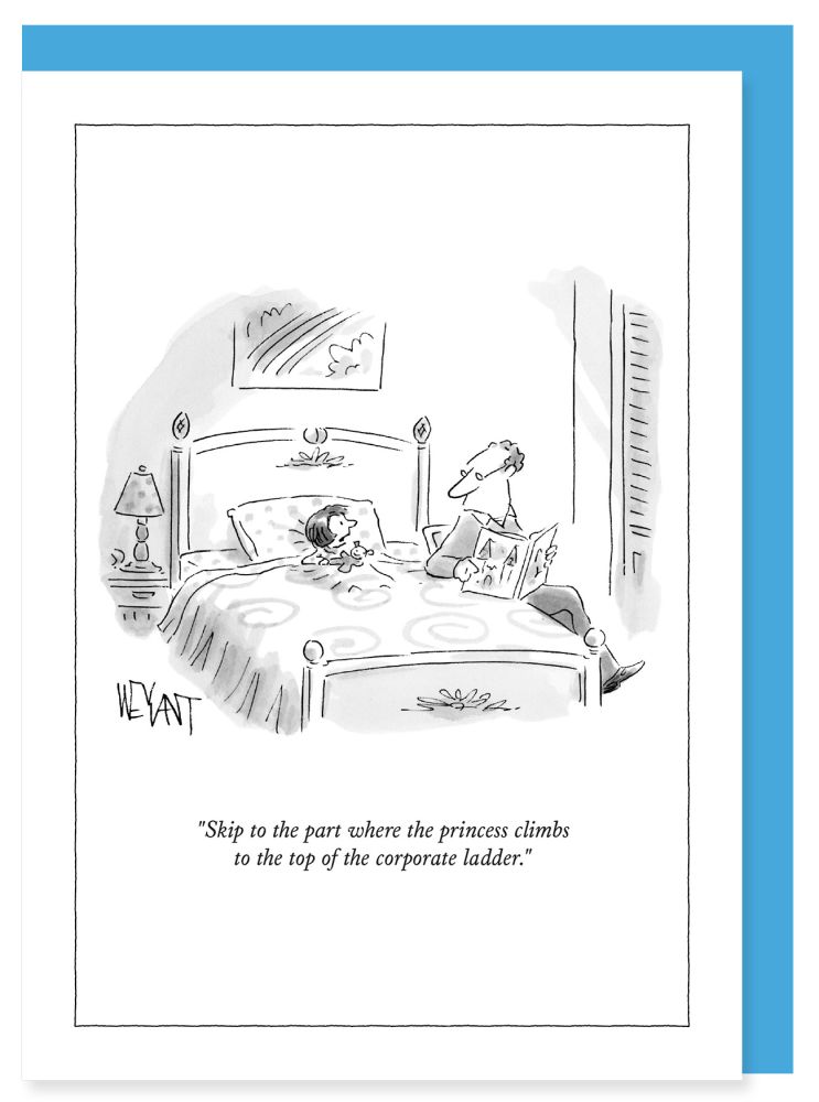 [NY-C-A227] Card-Princess Climbing Corporate Ladder