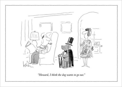 [NY-C-A267] Card-The Dog Wants To Go Out