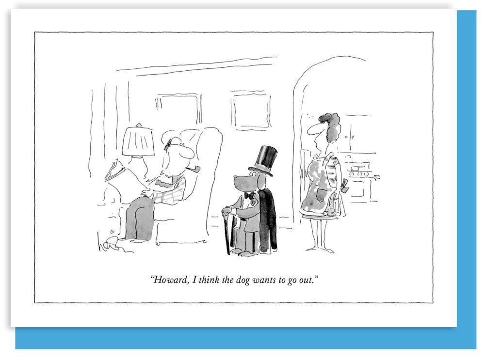 [NY-C-A267] Card-The Dog Wants To Go Out