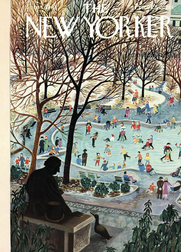 [NY-XC-C063] Card-Ice Skating in Central Park 