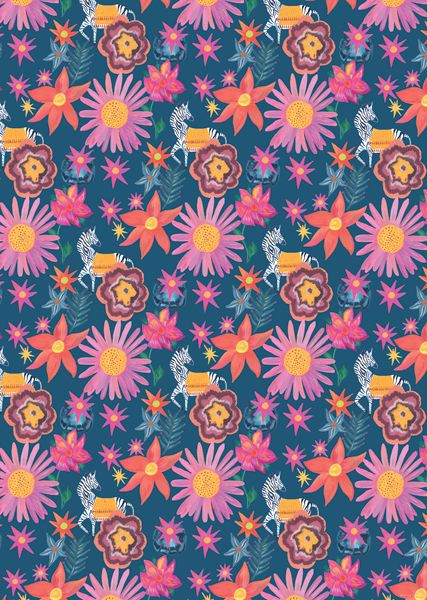 [HC-W-008] Wrap-Flowers