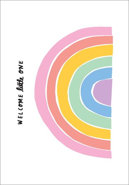 [BB-C-0432] Card-Little Rainbow
