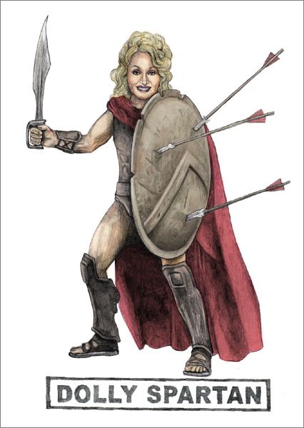 [QG-C-CP340] Card-Dolly Spartan