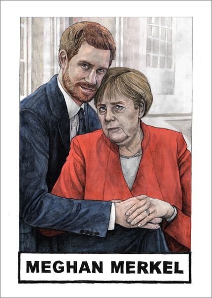 [QG-C-CP350] Card-Meghan Merkel