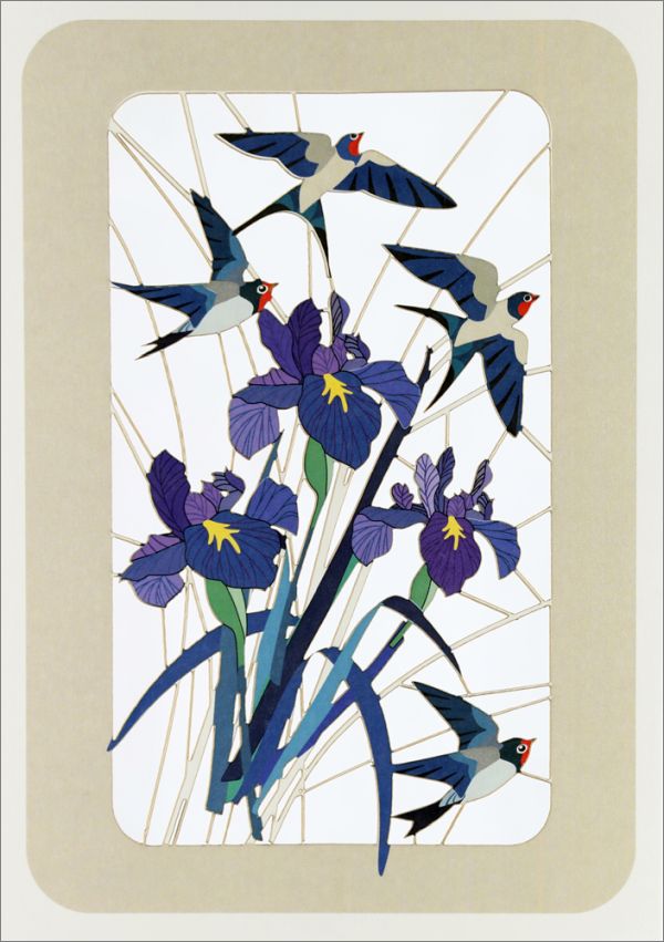 [FO-PM0442] Laser Cut Card-Iris