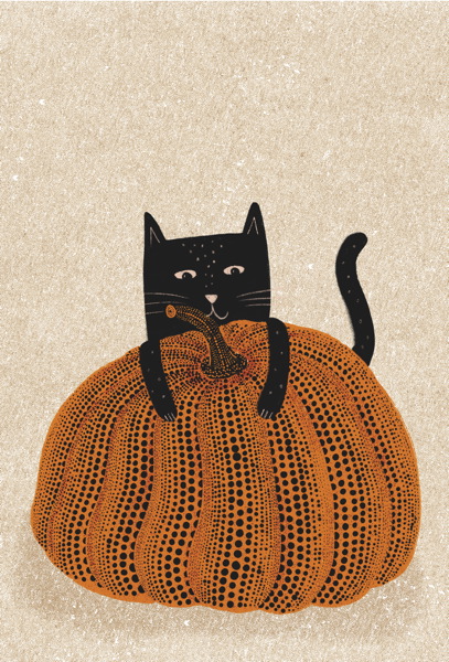 [NG-CC-YK054] Card-Yayoi Catsama Pumpkin