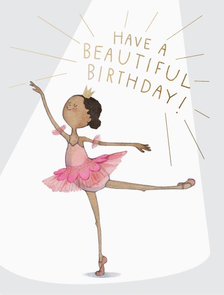 [EF-C-BD0286] Foil Card-Ballerina