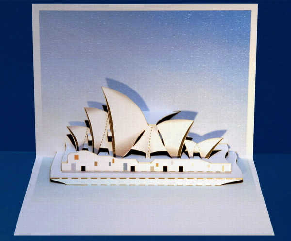 [FO-POP042] 3D Card-Sydney Opera House