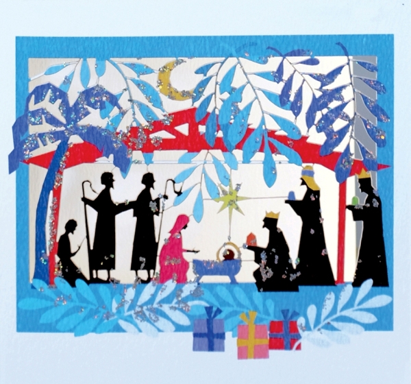 [FO-XC-XPM29G] Card-Nativity Glitter