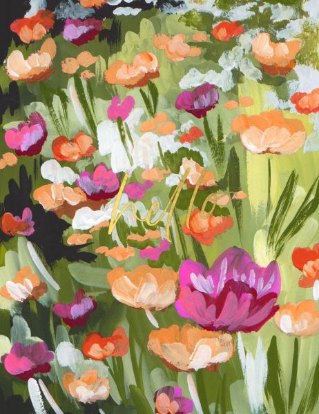 [OC-C-214183] Card-Hello Poppy Field