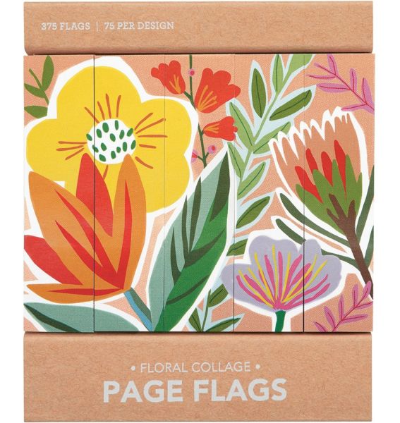 [GO-SS-PF011] Page Flags-Floral Collage