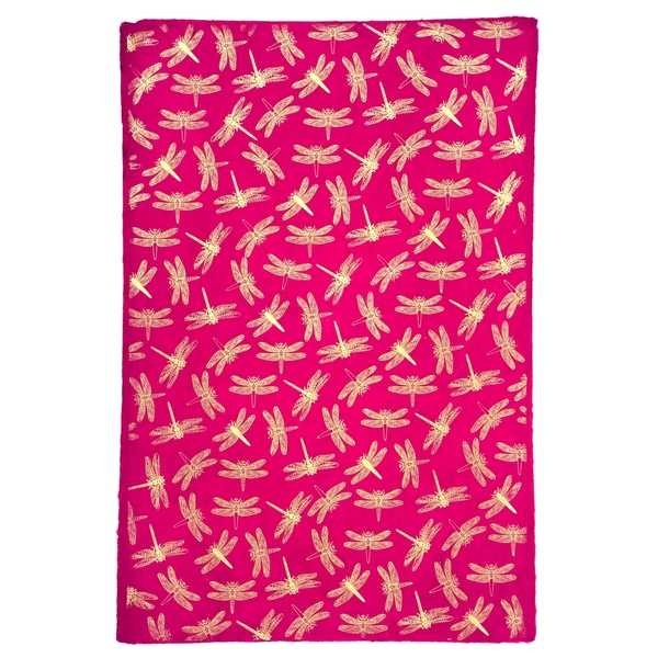 [GI-GSP306-12] Wrap-Dragonfly Gold On Magenta