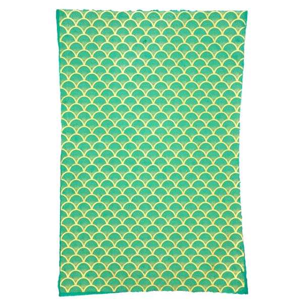 [GI-GSP312-29] Wrap-Fan Gold On Sea Green