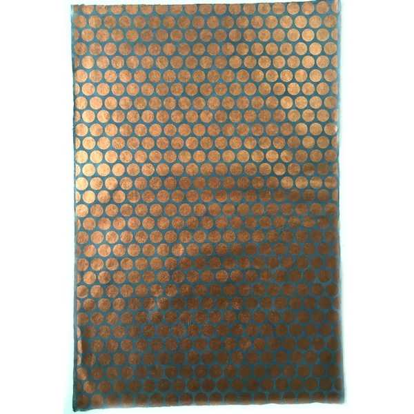 [GI-GSP362-52] Wrap-Polka Dot Copper On Navy