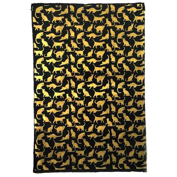 [GI-GSP430-48] Wrap-Cats Gold On Black