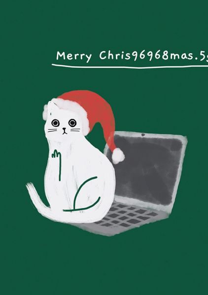 [OD-XC-KTC6725] Card-Merry Christmas Laptop