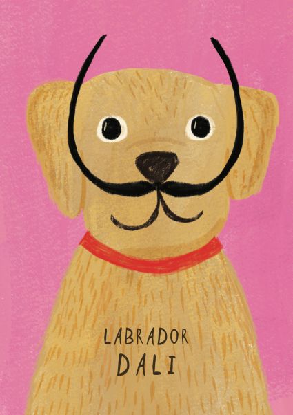 [NG-CD-SD003] Card-Labrador Dali