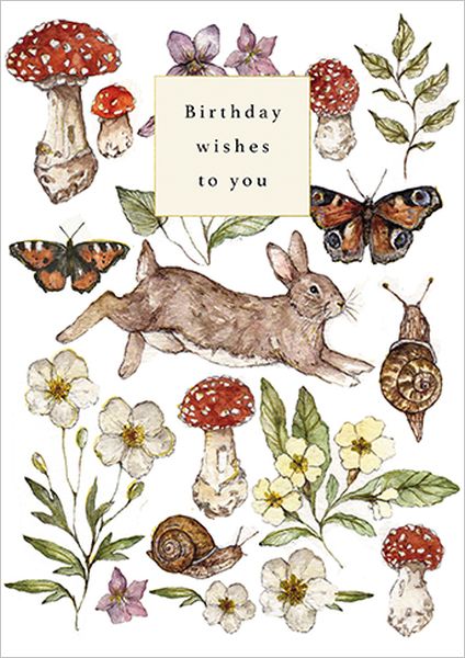 [GB-C-JC0006] Foil Card-Birthday Flora