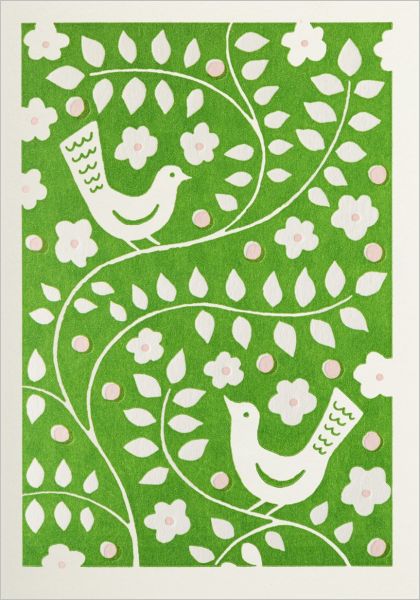 [AV-MC-AP331] Mini Card-Bird Pattern