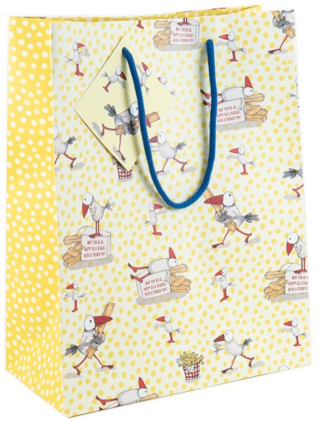 [TW-W-WBL003] Gift Bag Large-Happy Seagulls