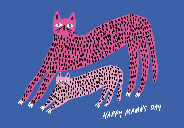 [BB-CMD-0666] Mother's Day Card-Cat and Kitten