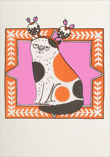 [AV-XMC-XP114] Mini Card-Christmas Cat