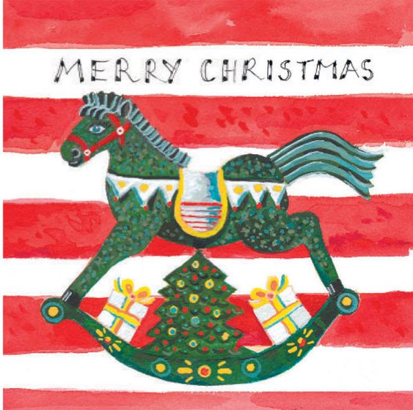 [CD-XCP-041-3] Card Pack of 6-Christmas Horse