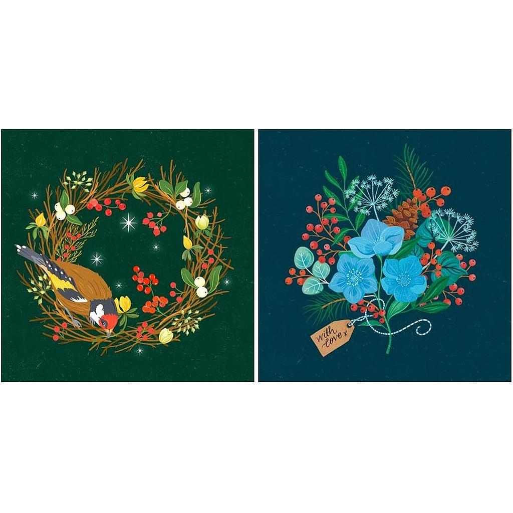 [CD-XCP-101-3] Card Pack of 6 (2 designs)-Dawn Cooper